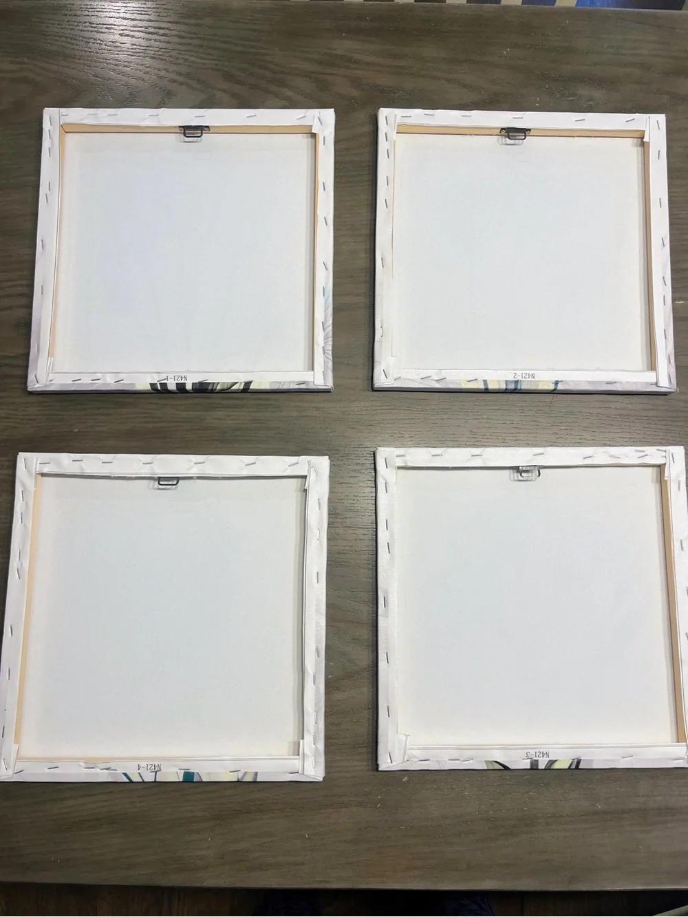 Hand-Painted Tulip Canvas Wall Art - Set of 4